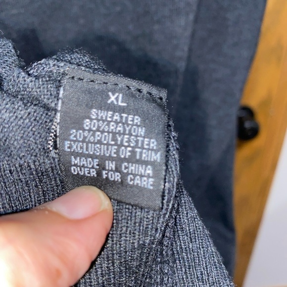 by & by Charcoal and Blush Knit Dress - Picture 5 of 6